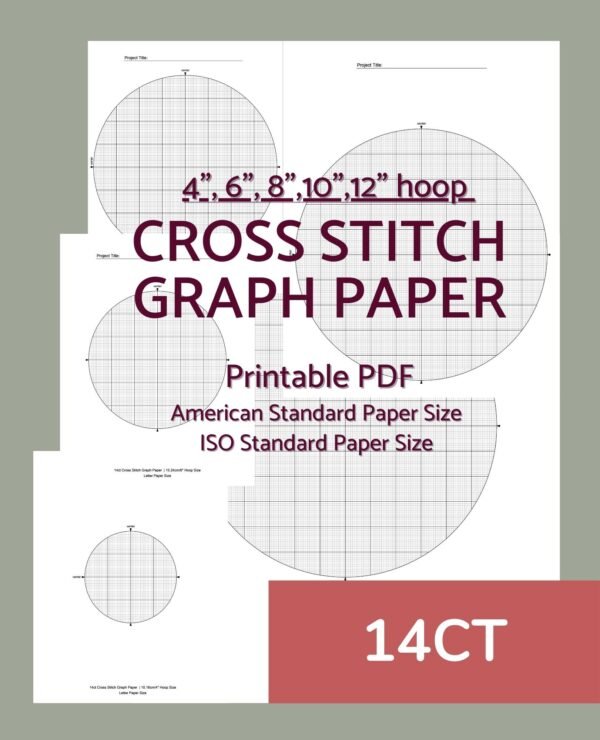 14ct Cross Stitch graph paper