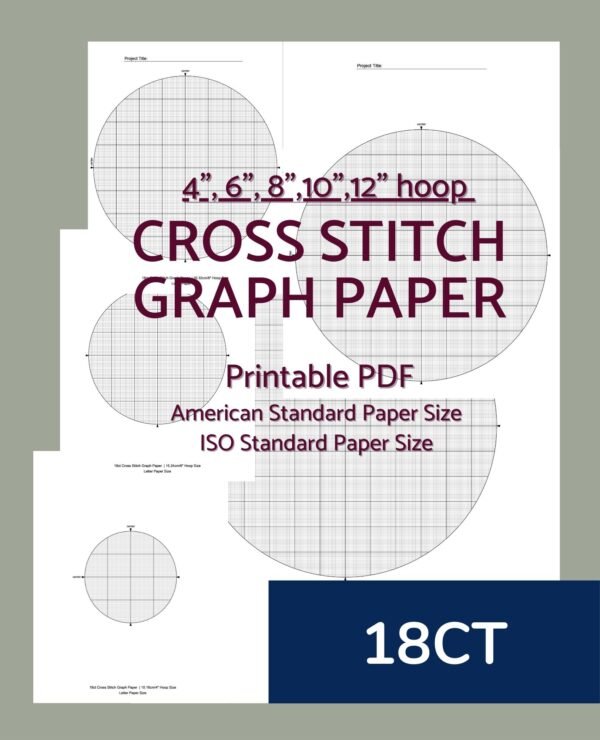 18ct cross stitch graph paper